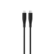 Goui - Silicon Lightning to Type C - 1.5Mts Black Cable