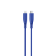 Goui - Silicon Lightning to Type C - 1.5Mts Blue Cable