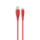 Goui - Silicon USB to Type C - 1.5Mts Red Cable